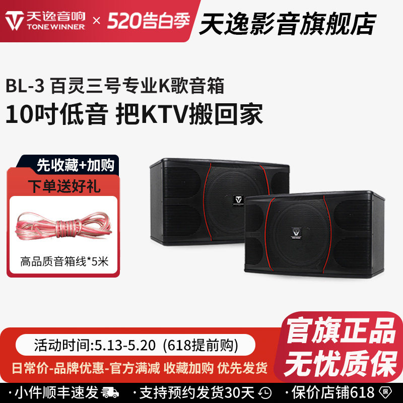 Winner/天逸 BL-03百灵三号专业卡拉OK音箱家用卡包箱