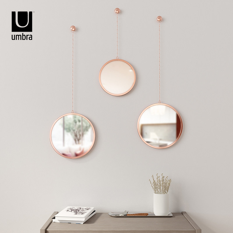 umbra originality TOILET mirror hotel Wall decoration Restroom mirror circular Wall mirror Bathroom Mirror Cosmetic mirrorin the Home accessories , Mural  category - from Buy2taobao.com to provide professional Taobao agent buy service