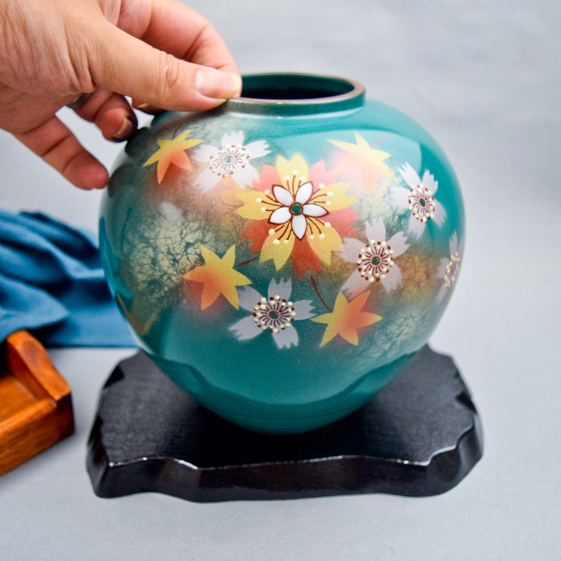 九谷烧日本艺术陶瓷花瓶