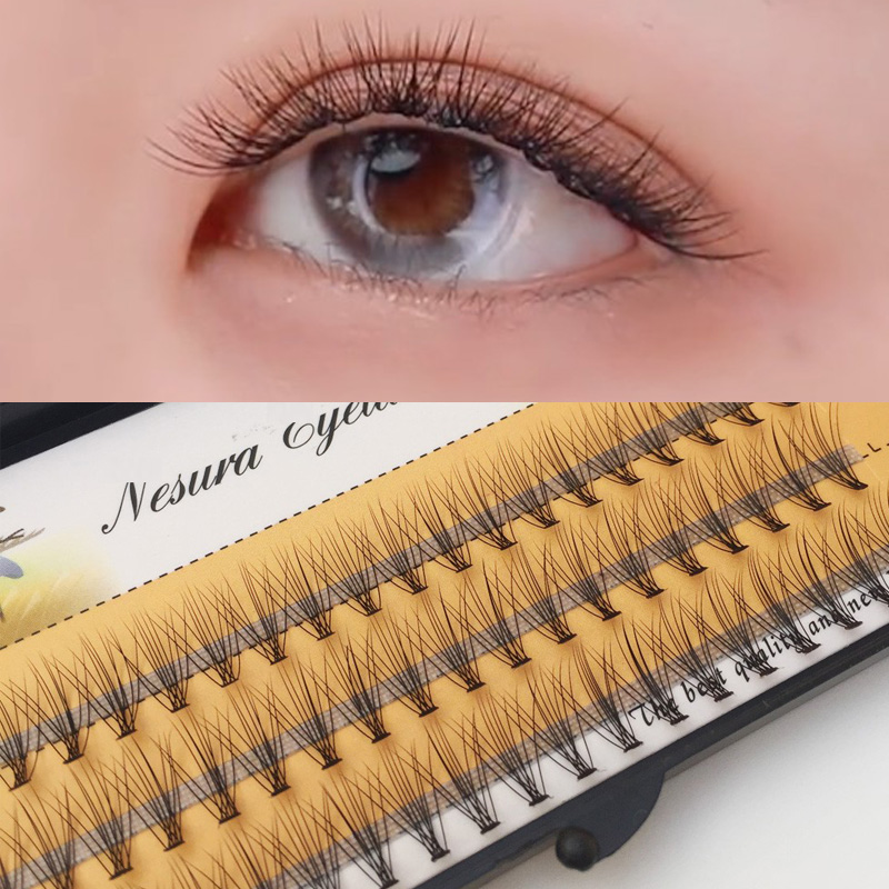 自然浓密单簇种植仿真睫毛