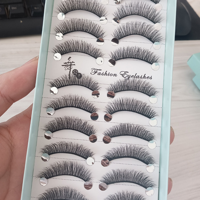 小恶魔自然仿真仙子毛假睫毛图片