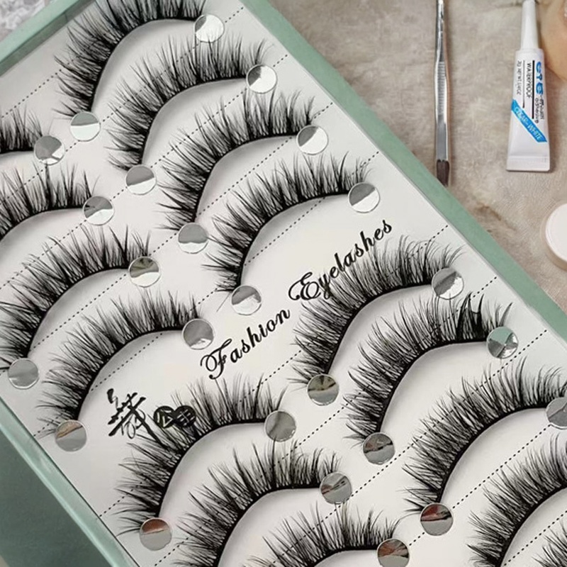 浓密影楼棉线梗假睫毛10