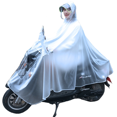 长款全身可爱的电瓶雨衣电动车