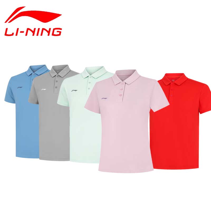 李宁休闲翻领POLO奥运中国队25春季情侣团购男女速干短袖APLU190
