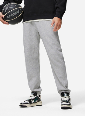 李宁卫裤男秋冬篮球时尚舒适简约百搭常规休闲运动长裤AKLT887