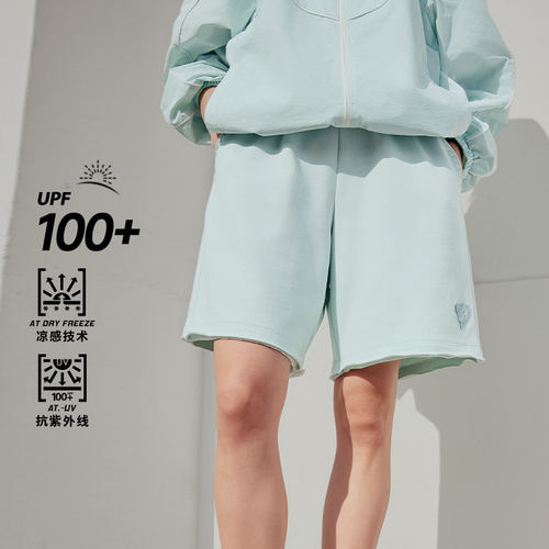 李宁运动裤女春运动生活系列时尚透气百搭宽松运动短裤AKSU636