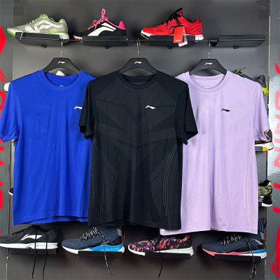 李宁2026新款夏季冰丝清凉男女同款速干透气短袖休闲T恤 ATST033