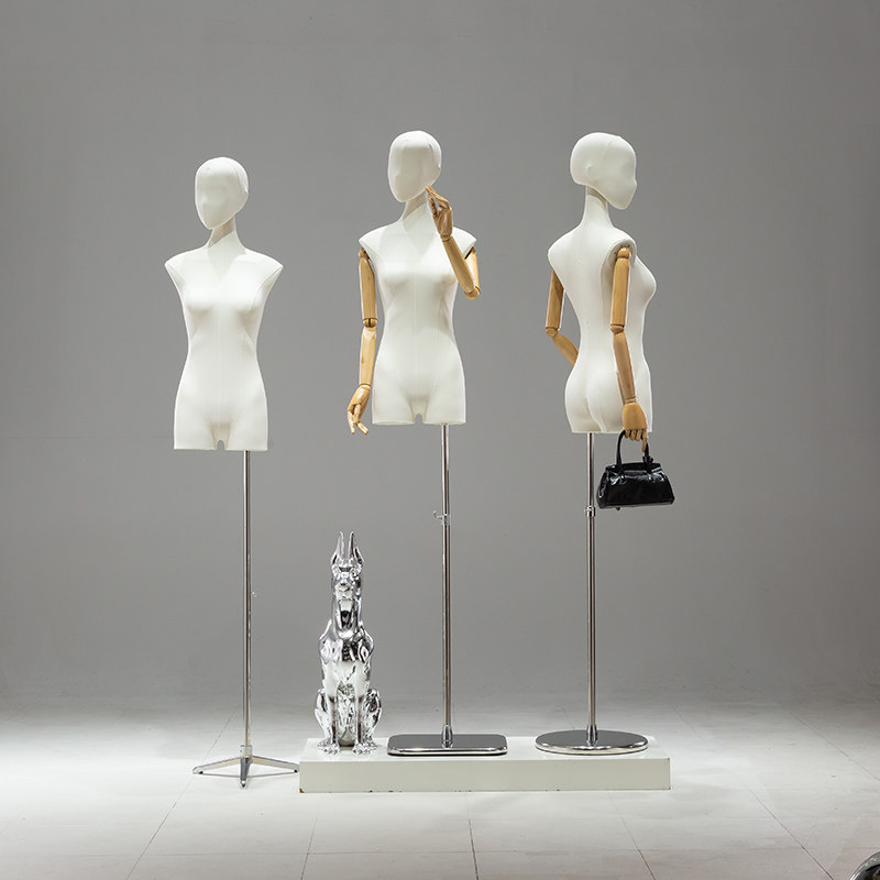 半身带头模特架服装店橱窗展示架全身女装人台高档模特道具女