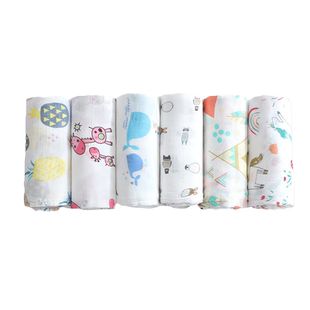 婴儿单层竹棉纱布盖毯新生宝宝包巾夏季儿童浴巾超薄包单出门防风