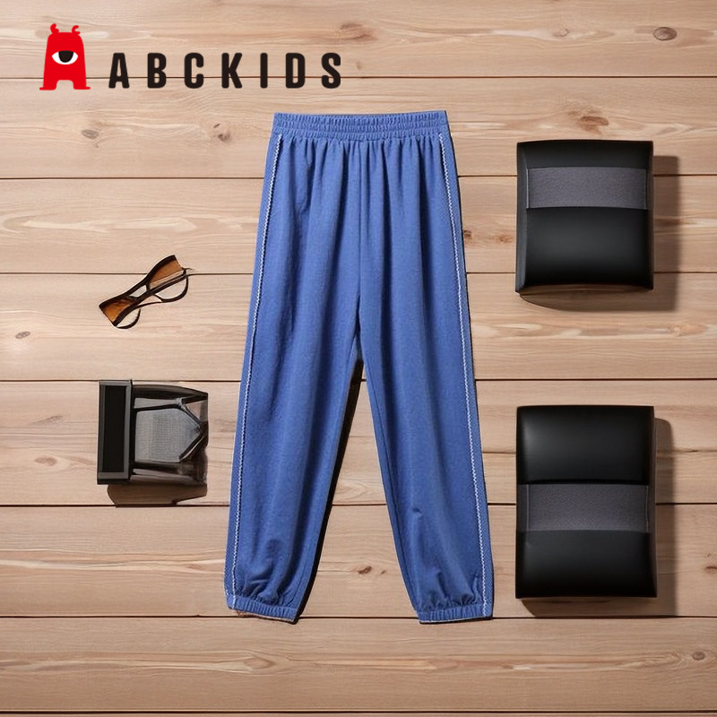 abckids童装2023夏季新品女童商场同款针织长裤薄款潮 F121613313图片