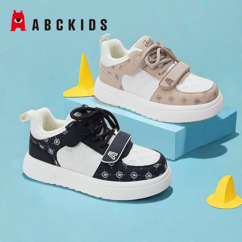abckids童鞋2024冬季新品男女儿童二棉保暖休闲板鞋潮P453304399