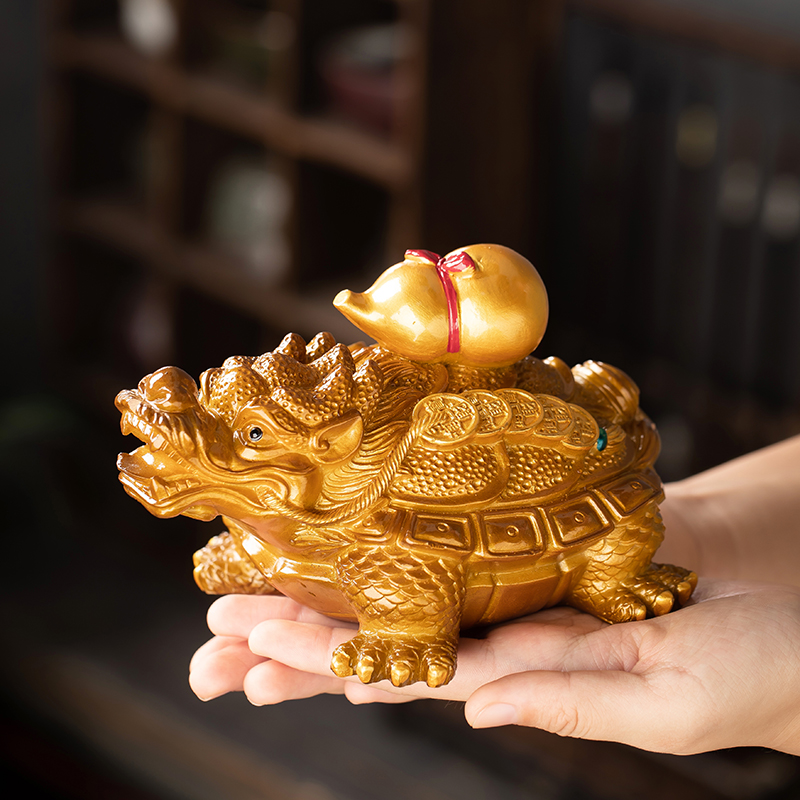 茶宠变色龙龟摆件精品可养茶桌装饰茶具用品茶盘茶道配件乌龟茶台