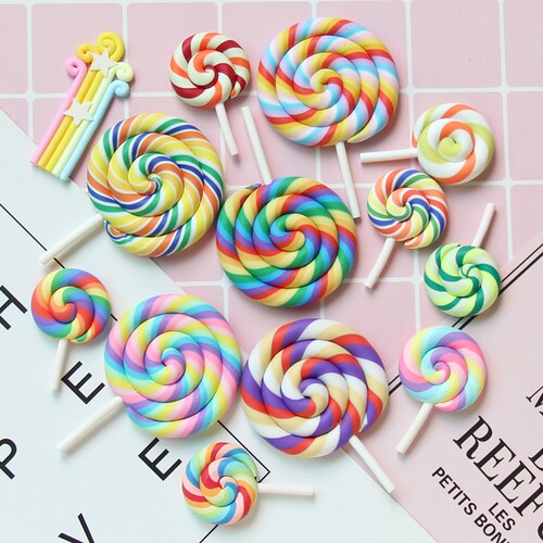 软陶棒棒糖diy配件饰品材料