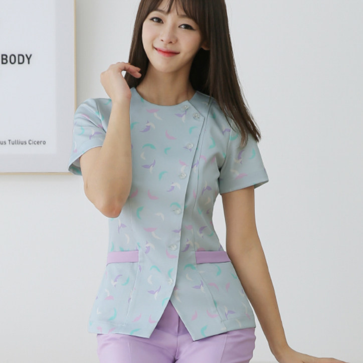韩国进口 Fly194 进口护士上衣 护士服 导诊服 前台服