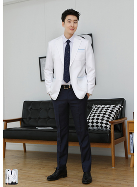 韩国进口 DJ91 修身 西装款 白大褂 口腔 整形医院 医生 院长服