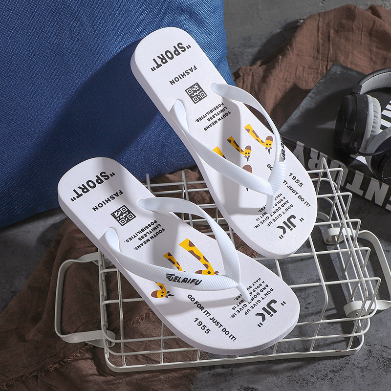 新款男士拖鞋男青少年夏家用外穿防滑洗澡夹脚人字拖女ins潮学生