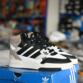 Adidas GV9323 SE男女高帮耐磨休闲板鞋 阿迪达斯三叶草DROP STEP