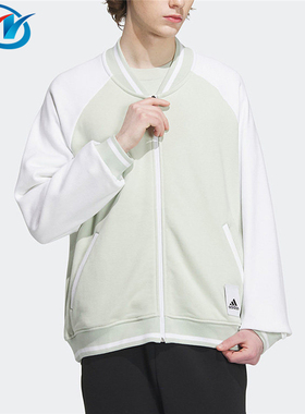 Adidas/阿迪达斯 V-DAY 男子拼接宽松运动飞行员夹克外套 IT6396