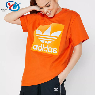 三叶草 阿迪达斯 DX4255 T恤 FT9879 SHIRT女子运动短袖 Adidas