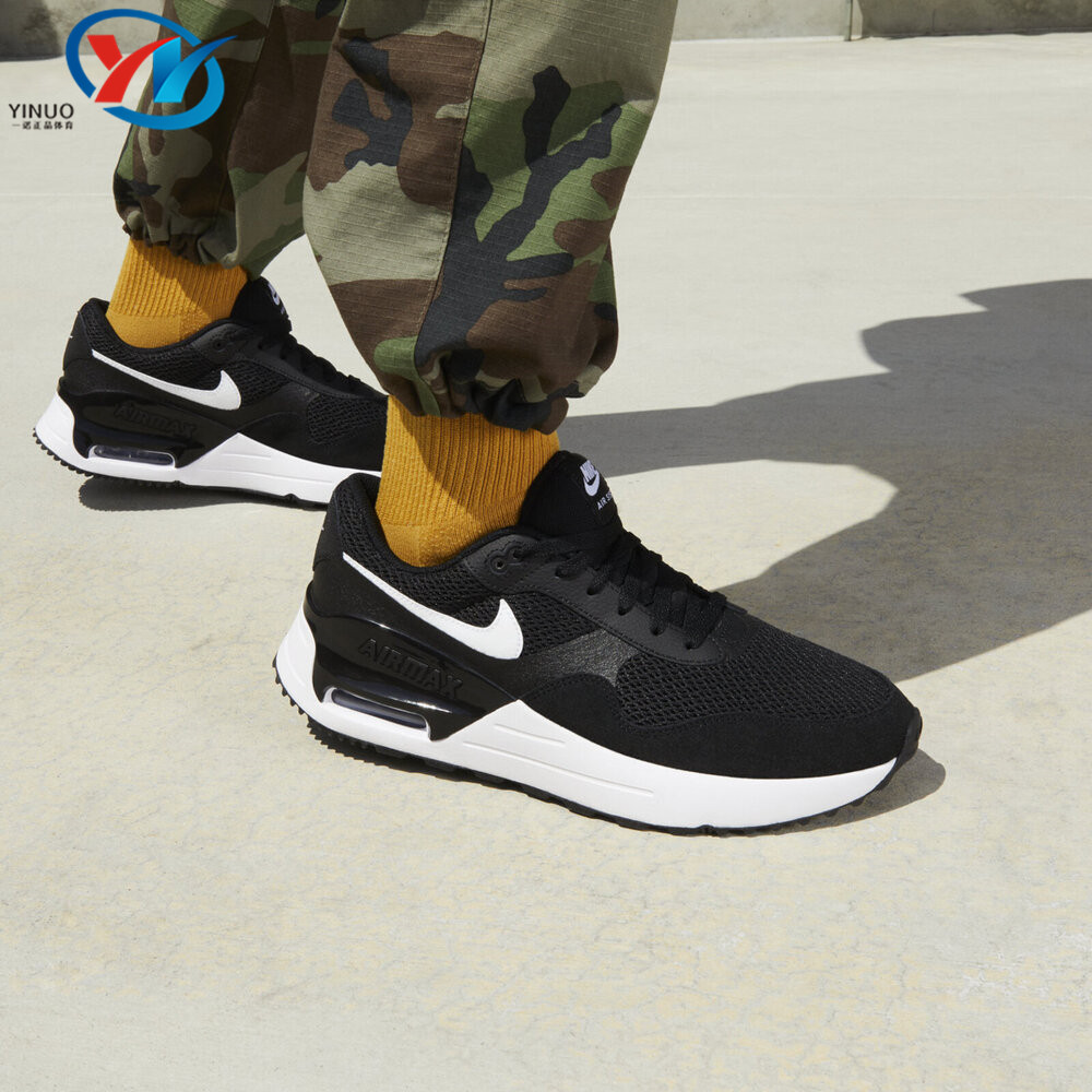 Nike/耐克 Air Max Systm 黑白 男子防滑运动跑步鞋 DM9537-001