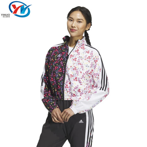 阿迪达斯女子满印花卉夹克外套