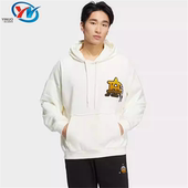 卫衣套头衫 Adidas 男子宽松运动连帽长袖 三叶草 HS7287 阿迪达斯