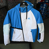 HC0282 女子拼接户外运动保暖连帽羽绒服外套 Adidas 阿迪达斯