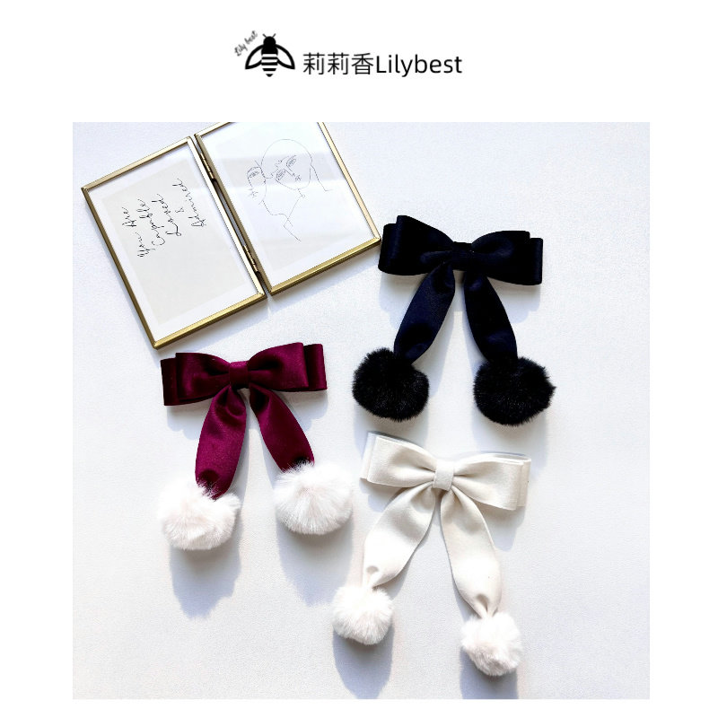 双层丝绒毛毛球蝴蝶结别针手作软妹胸针日系lolita配饰现货三色入,饰品/流行首饰/时尚饰品新,胸针,淘宝优惠券,粉丝福利购,淘宝优惠卷