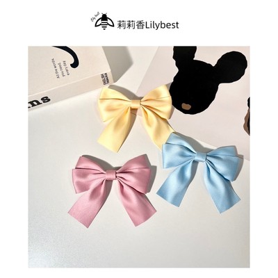 小号双层蝴蝶结黄色粉色蓝色
