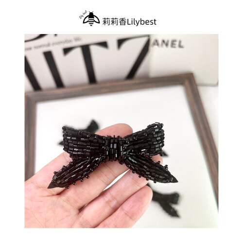手工钉珠蝴蝶结5cm宽迷你