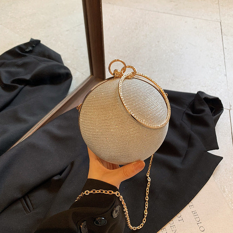 小众设计圆球包包女2024新款高级感手提斜挎链条小包迷你口红包