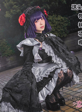 更衣人偶坠入爱河2cos衣服喜多川海梦cosplay动漫黑江女仆装假发