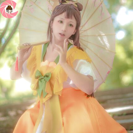 王者荣耀cos服蔡文姬花朝如约cosplay女汉服动漫服假发可爱全套装