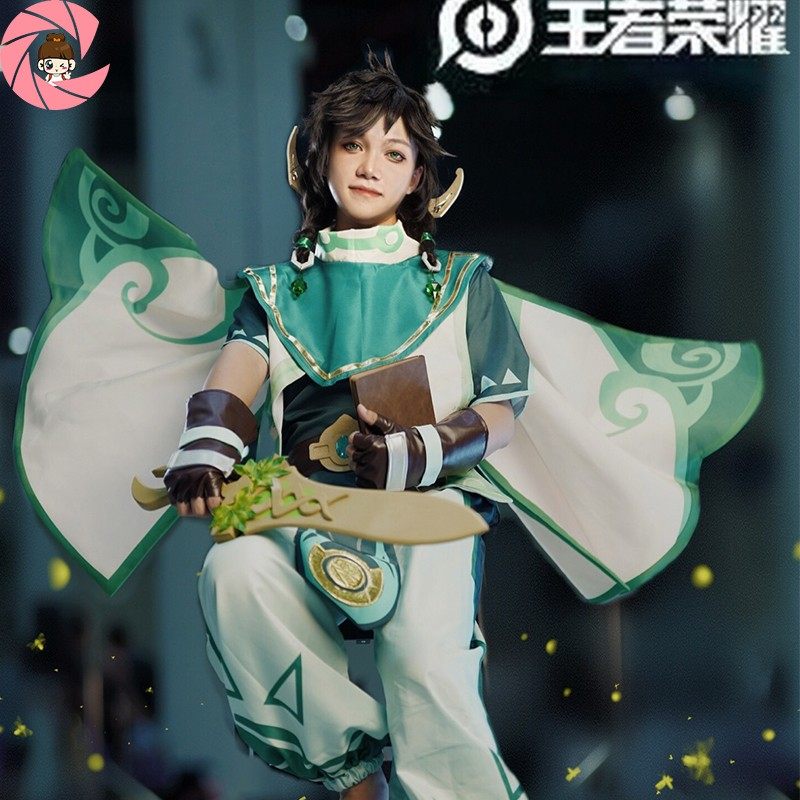 王者荣耀cos服桑启cosplay男女游戏衣服动漫假发毛正太全套装古风_虎窝淘