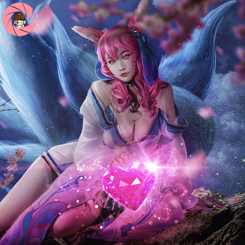 阿狸灵魂莲华cos服lol英雄联盟cosplay服装女套装和风