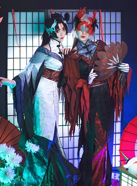 第五5人格cos衣服红蝶仙鹤影cosplay服装全套女动漫和风假发扇子