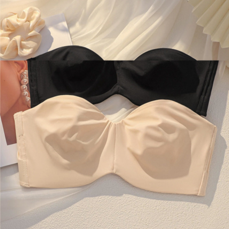 大胸无肩带内衣女显小胸防滑超薄款美背裹胸抹胸防下垂文胸罩无痕,女士内衣/男士内衣/家居服,文胸,淘宝优惠券,粉丝福利购,淘宝优惠卷