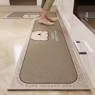 厨房专用脚垫吸水吸油地垫长条防脏防滑防水防油防污可擦免洗地毯