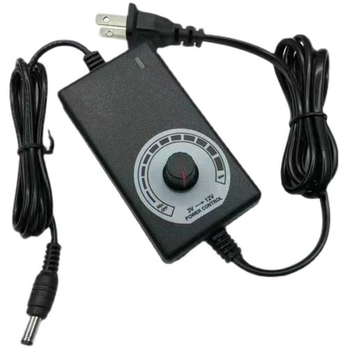 12V马达调速器无极调速3-5A可调电源适配器