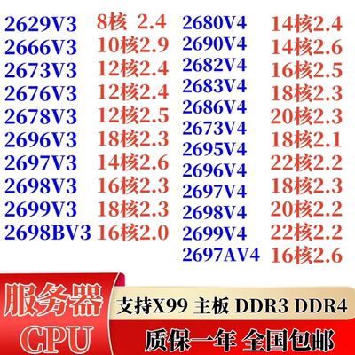 IntelE5-2696V42686V4X99CPU