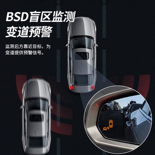 变道盲区并线辅助后视镜声光预警