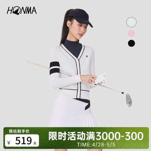 HONMA拉链外套女士运动薄绒保暖