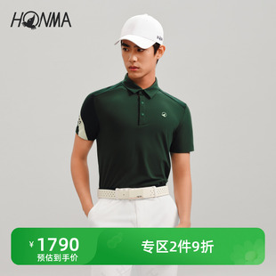 短袖 polo衫 专业高尔夫 2024春季 轻盈柔软HMKC707R804 HONMA男士