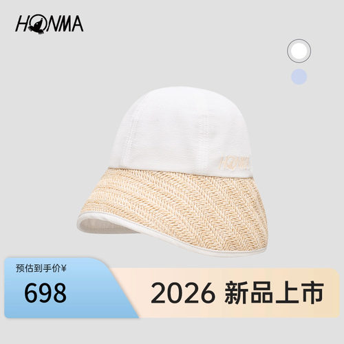 【专业高尔夫】HONMA2026新款女士渔夫帽网眼透气户外运动遮阳帽