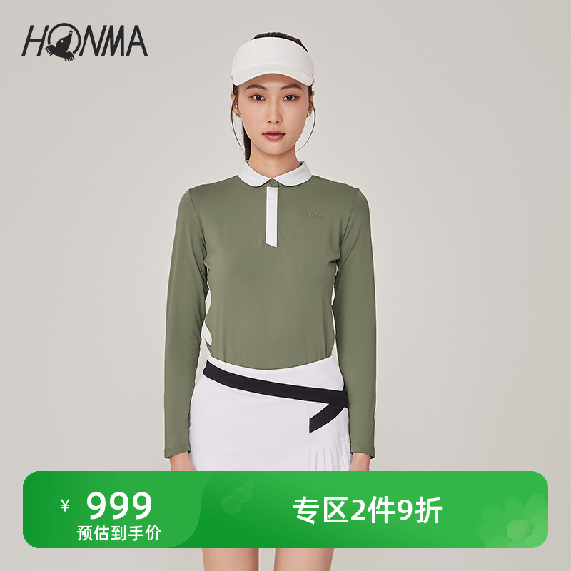 HONMA2022新款女士长袖POLO