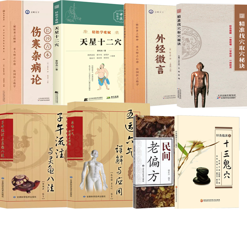 正版全新  天星十二穴+精准找穴取穴秘诀+子午流注与灵龟八法