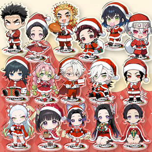 瑰灭之刃 全人物 圣诞节系列 炭治郎蝴蝶忍富冈义勇 9cm小立牌