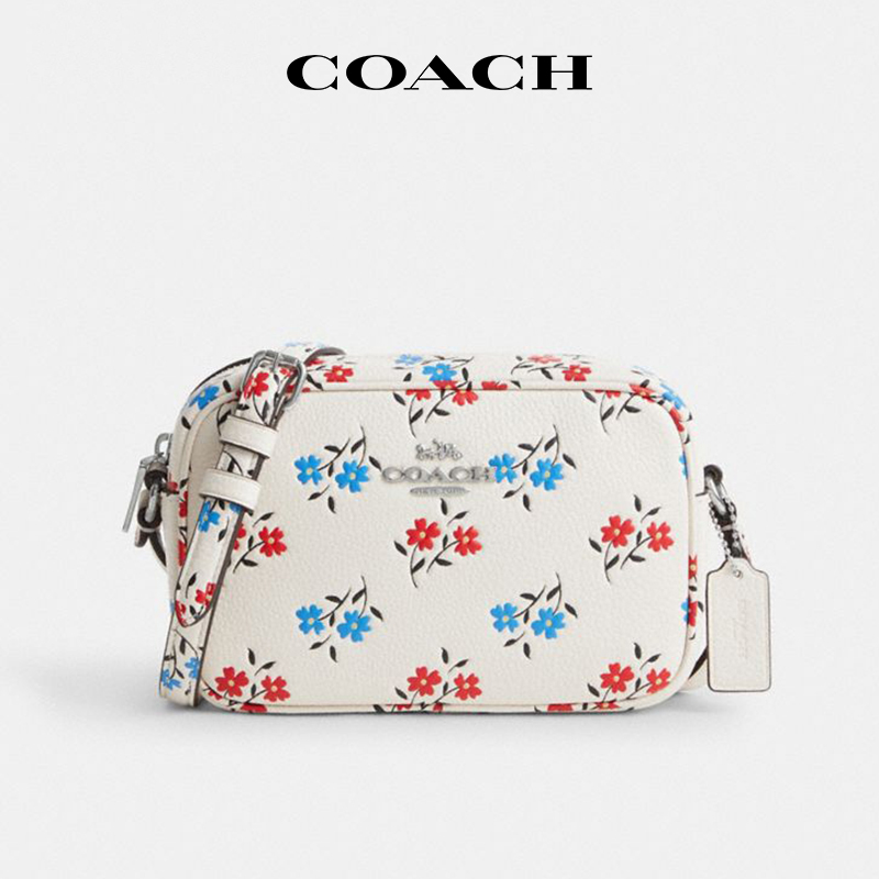 COACH/蔻驰白色印花女款相机包