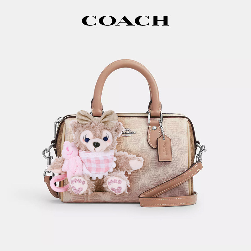 【国内现货】COACH/蔻驰老花波士顿经典百搭手提单肩斜挎包
