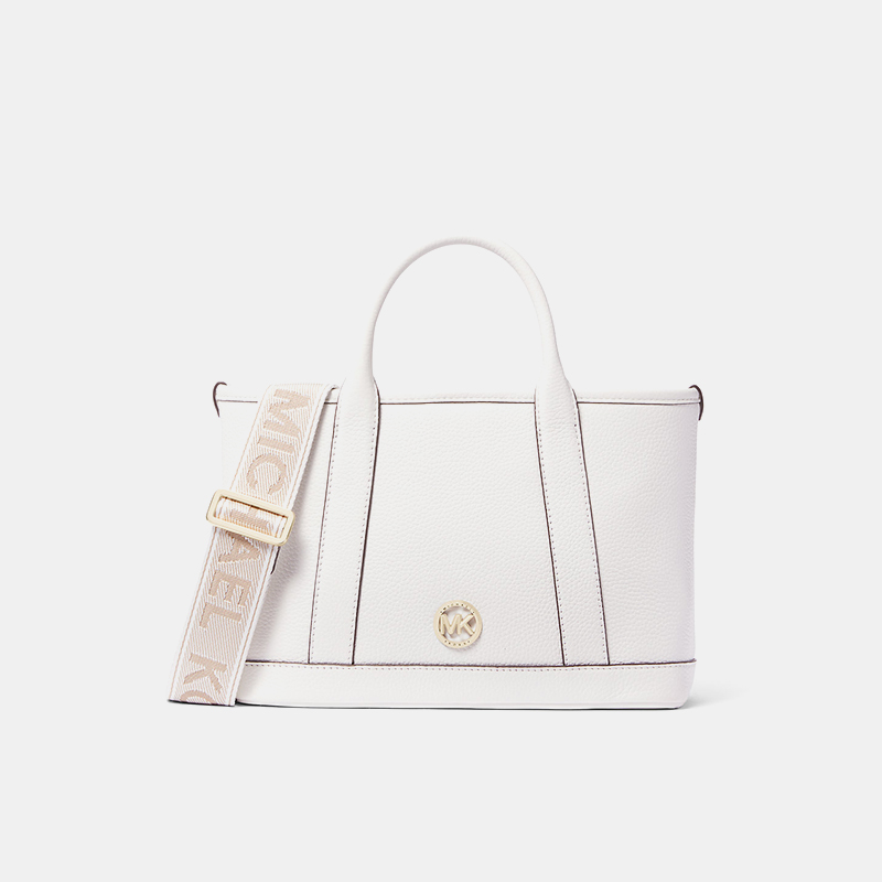 MK托特包白色百搭手提斜挎包女